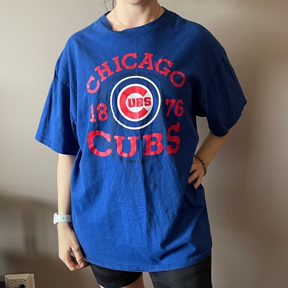 Genuine Merchandise Tops - Unisex Y2K Chicago Cubs T-shirt 1876 Size XL